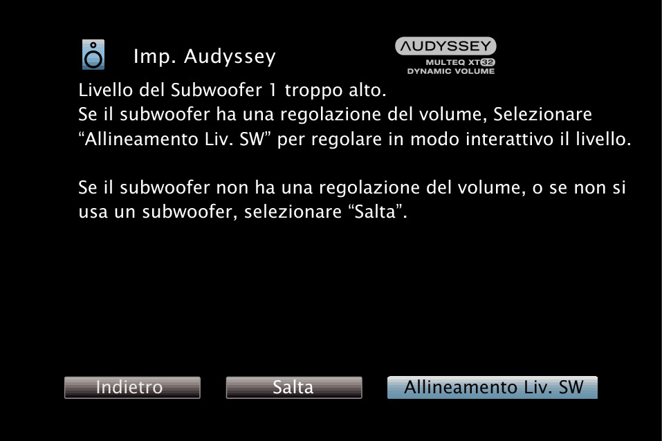 GUI AudysseySetup SW X3500